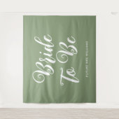 ミニマルな花嫁がブライダルシャワーの背景 タペストリー (正面)