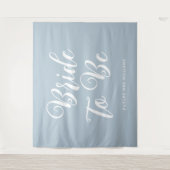 ミニマルな花嫁がブライダルシャワーの背景 タペストリー (正面)