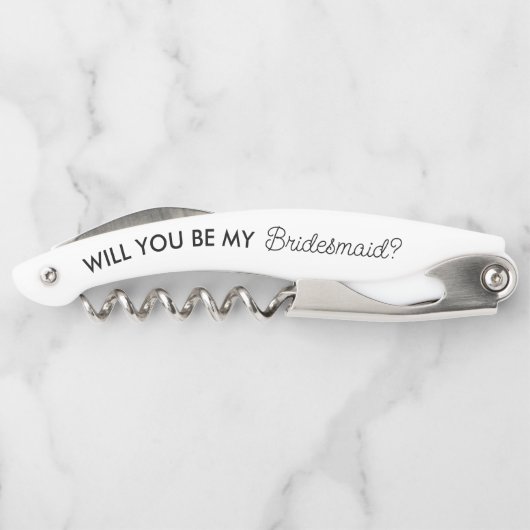 ミニマルな花嫁介添人の提案ギフト ソムリエナイフ (裏面)