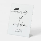 ミニマルな英知の卒業言葉 台座サイン (正面)