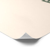 ミニマルな落ち着いた風景 ポスター (角)