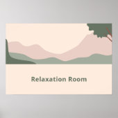 ミニマルな落ち着いた風景 ポスター (正面)