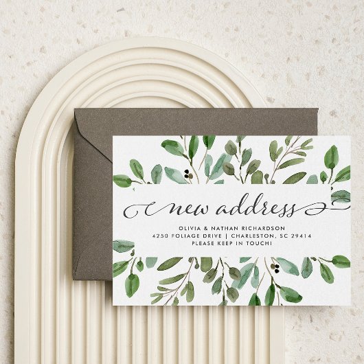 ミニマルな葉 |お知らせ 案内ポストカード