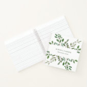 ミニマルな葉 ノートブック (内部)