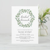 ミニマルな葉 | ブライダルブランチ 招待状 (スタンド正面)