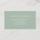 ミニマルな葉 名刺 (裏面)