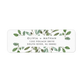 ミニマルな葉 | 結婚s ラベル