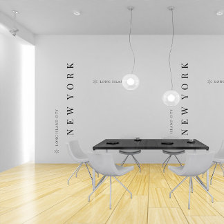 ミニマルな街並み：州名（白黒） 壁紙