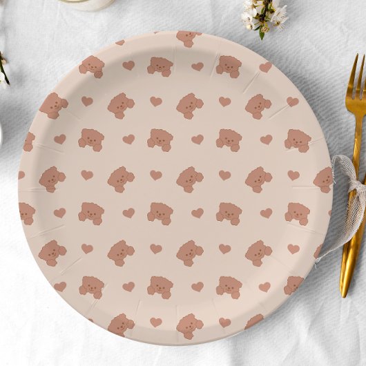 ミニマルな赤ちゃんシャワーを待モダンつことができる ペーパープレート