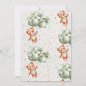 ミニマルな赤ちゃんシャワー | 心から待つ 招待状 (裏面)