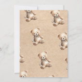 ミニマルな赤ちゃんシャワー | 心から待つ 招待状 (裏面)