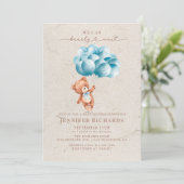 ミニマルな赤ちゃんシャワー | 心から待つ 招待状 (スタンド正面)