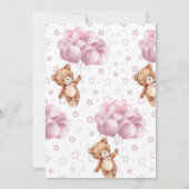 ミニマルな赤ちゃんシャワー | 心から待つ 招待状 (裏面)