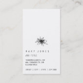 ミニマルな走り書きおよびmoderの名刺 名刺 (裏面)