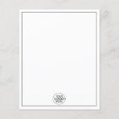 ミニマルな追加あなたのロゴ写真コラージプロモーション チラシ (裏面)