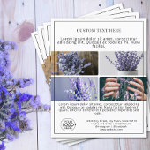 ミニマルな追加あなたのロゴ写真コラージプロモーション チラシ