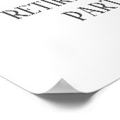 ミニマルな退職パーティー歓迎サイン ポスター (角)