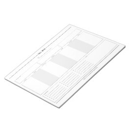 ミニマルな週間プランナー、8.5インチx 11インチ ノートパッド