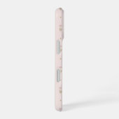 ミニマルな野の花+ドット柄 iPhone 16ケース (右側面)