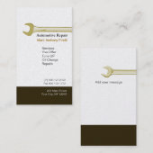 ミニマルな鉛管工の便利屋の建築の整備士 名刺 (正面/裏面)