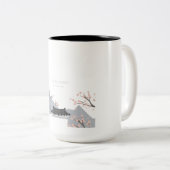 ミニマルな韓国コーヒーマグ ツートーンマグカップ (正面右)