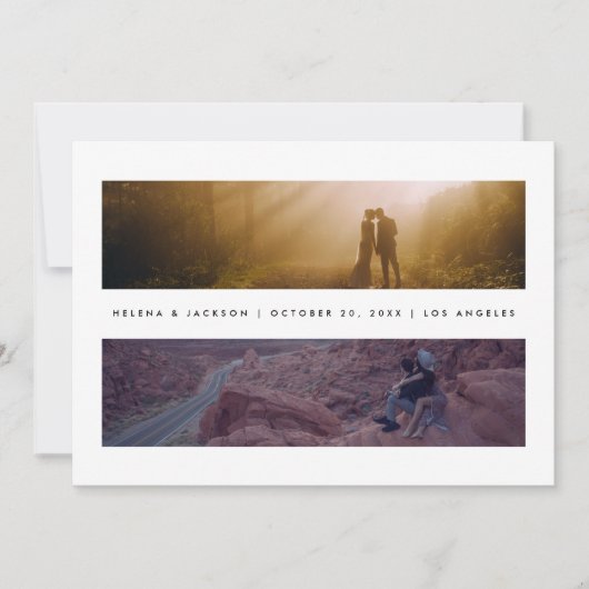 ミニマルな風景写真 セーブザデート (正面)