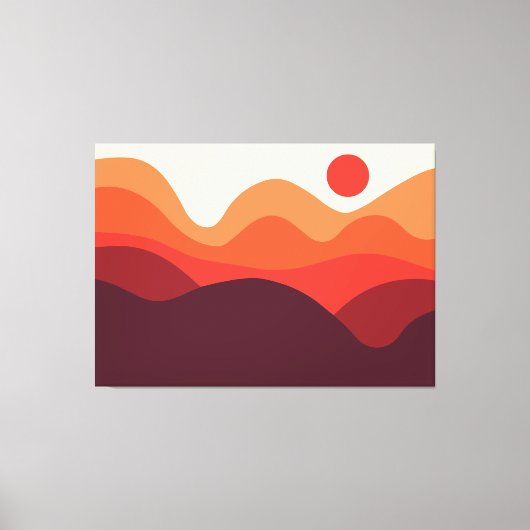 ミニマルな風景190821(01) キャンバスプリント (正面)