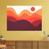 ミニマルな風景190821(01) キャンバスプリント (インサイチュ (リビング))