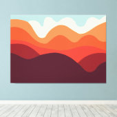 ミニマルな風景190821(02) キャンバスプリント (インサイチュ (ウッドフロア))