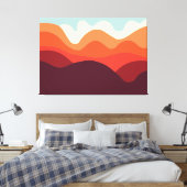 ミニマルな風景190821(02) キャンバスプリント (インサイチュ (寝室))