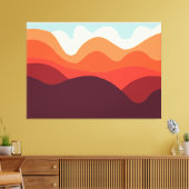 ミニマルな風景190821(02) キャンバスプリント (インサイチュ (リビング))