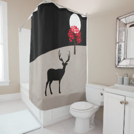 ミニマルな風景 シャワーカーテン