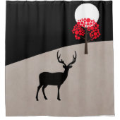 ミニマルな風景 シャワーカーテン (正面)