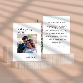 ミニマルな駆け落ち写真発表 シーズンカード