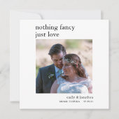 ミニマルな駆け落ち写真発表 ノートカード (正面)