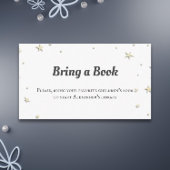 ミニマルな黄色い星が本の赤ちゃんシャワーを持参 エンクロージャーカード