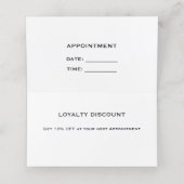 ミニマルな黄金のバラと折り畳みを残す ロイヤリティカード (内部開封)