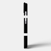 ミニマルな黒と白のストライプ オーダーメイド Case-Mate iPhoneケース (裏面 / 左)