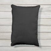 ミニマルな黒松と白松のシルエット アウトドアクッション (裏面(縦))