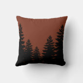 ミニマルな黒松のシルエットをパーソナライズ クッション (裏面)