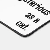 ミニマルな黒猫シルエット感動的 デスクマット (コーナー)