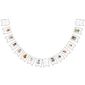 ミニマルな1stバースデーのまわりにファーストトリップ バンティングフラッグ (全)