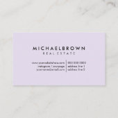 ミニマルな2軒、半円形 名刺 (裏面)