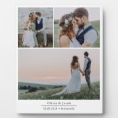 ミニマルな3枚の写真 結婚式の写真フレーム フォトプラーク (正面)