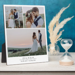 ミニマルな3枚の写真 結婚式の写真フレーム フォトプラーク
