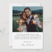 ミニマルな4枚写真 結婚御礼 案内状 (裏面)