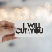 ミニマルな「カットする」ヘアスタイリスト 名刺