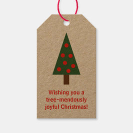 ミニマルな「ツリー的な」クリスマス ギフトタグ