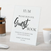 ミニマルな ブライダルシャワーのゲストブック サイン (インサイチュ)