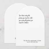 ミニマルな 招待状 (正面/裏面)